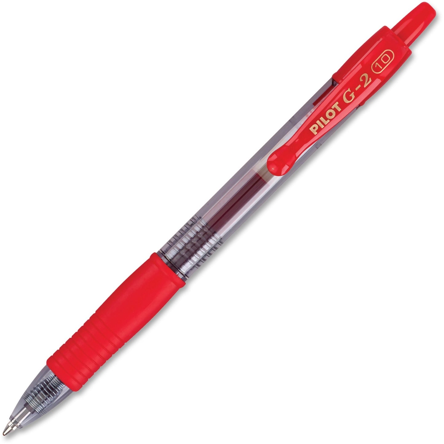 Pilot G2 Gel Ink Pen, Retractable, Red Ink, 1.0mm Bold,
