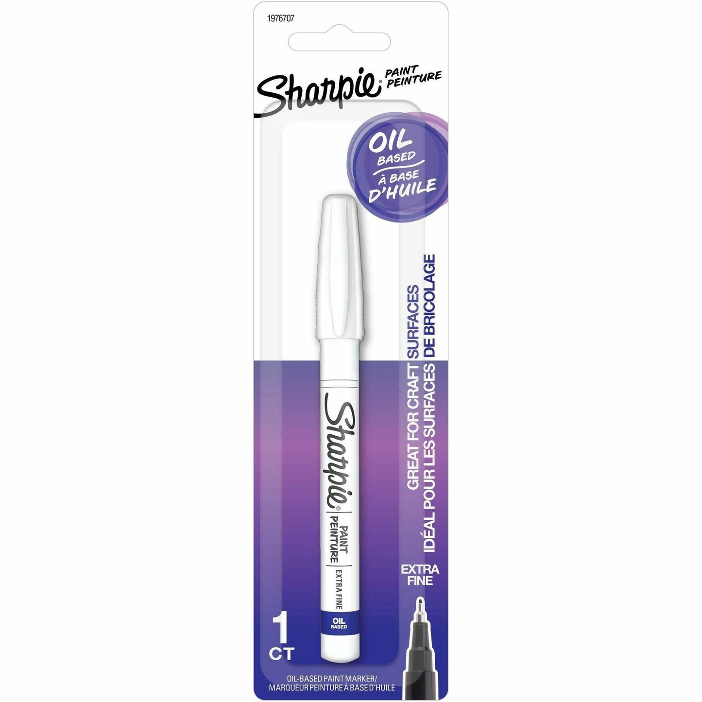 Sharpie Oil-Based Paint Marker, White Ink, Extra Fine Tip, Pack of 1