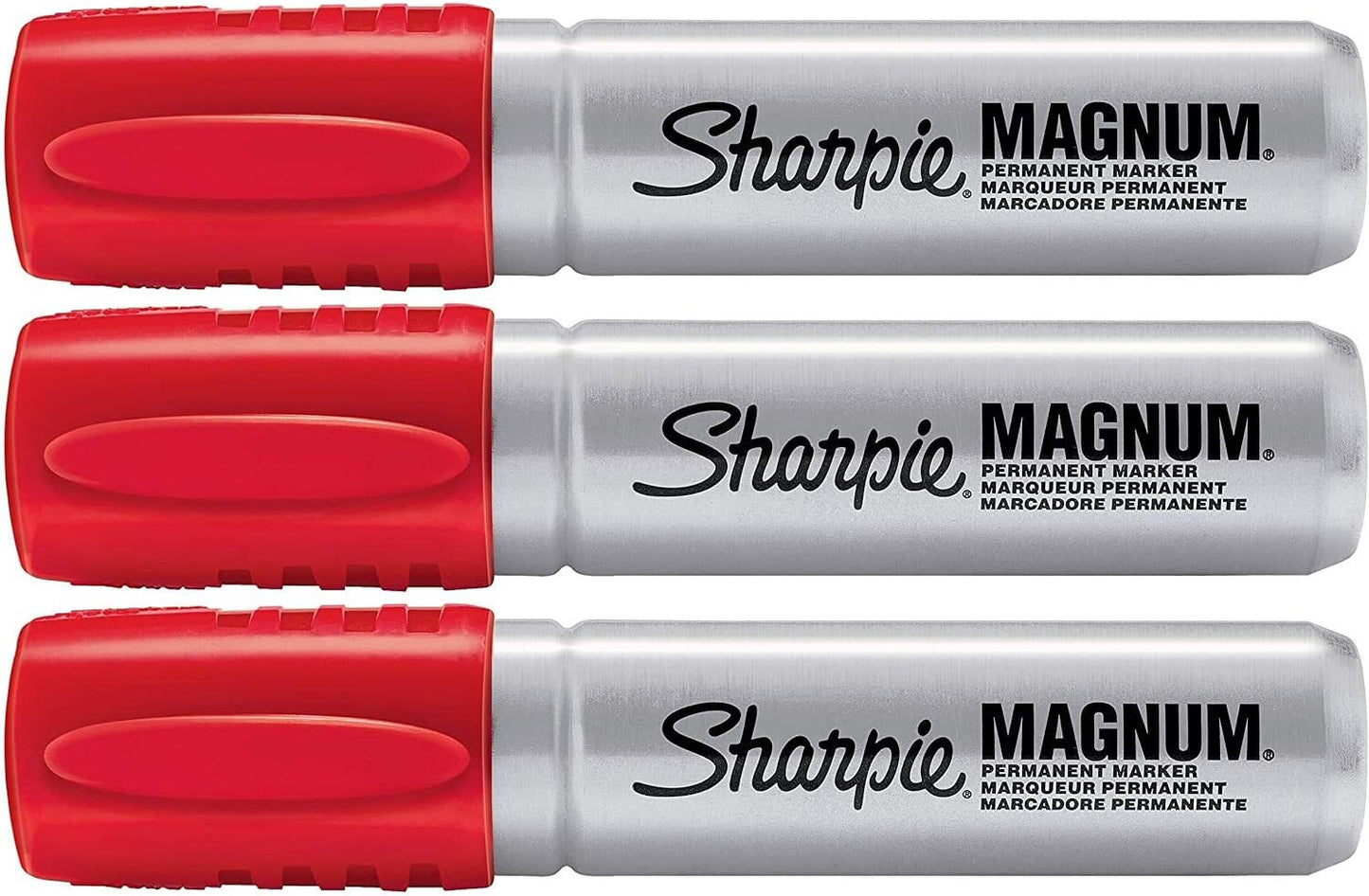 Sharpie Magnum Oversized Red Permanent Marker Chisel Tip 3-Pack (SAN44002 )