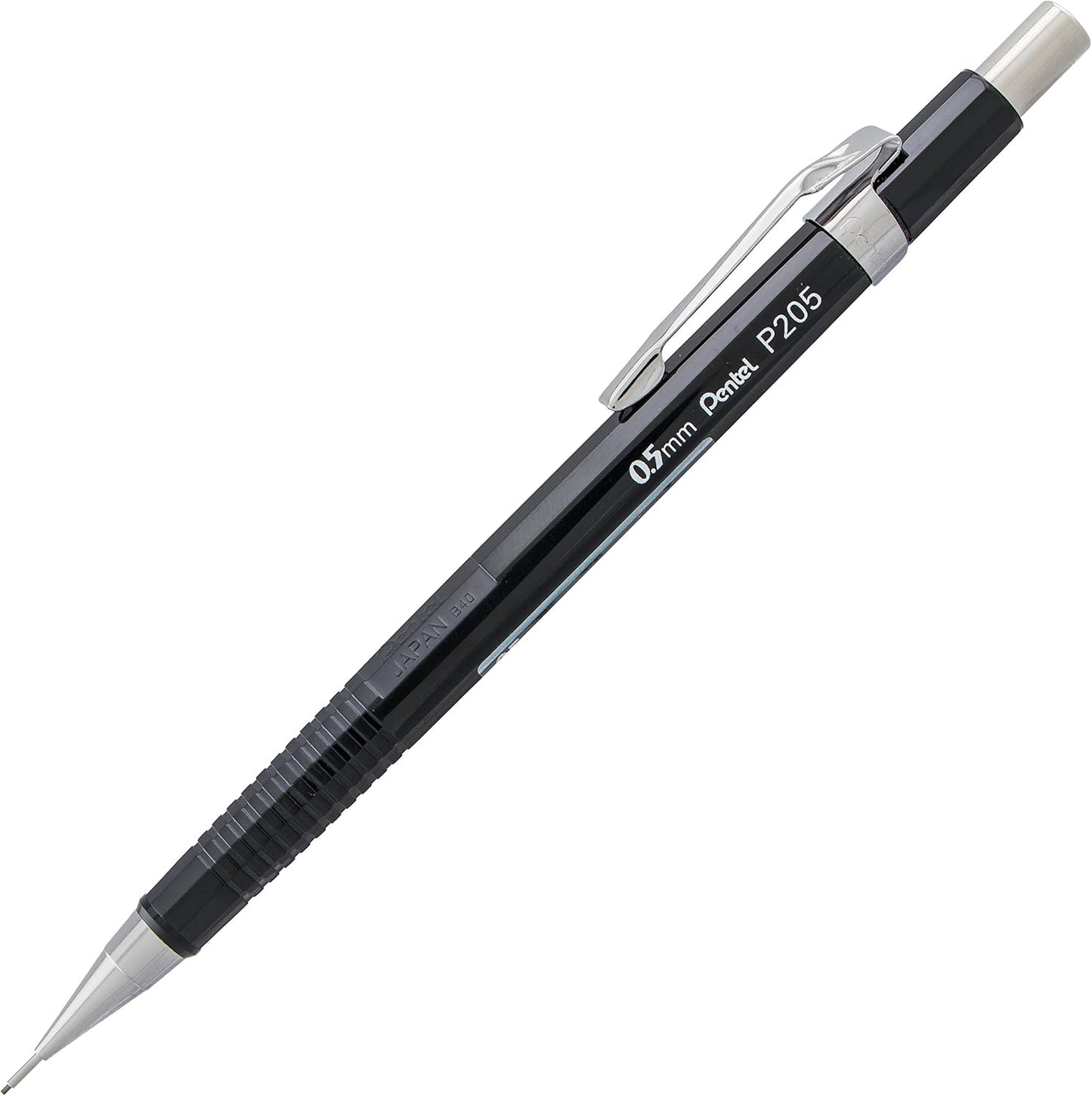Pentel P205BP2K6 Sharp Mechanical Drafting Pencil, 0.5 mm, Black Barrel, 2/Pack