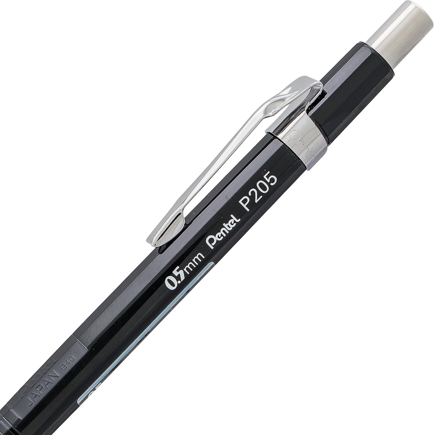 Pentel P205BP2K6 Sharp Mechanical Drafting Pencil, 0.5 mm, Black Barrel, 2/Pack