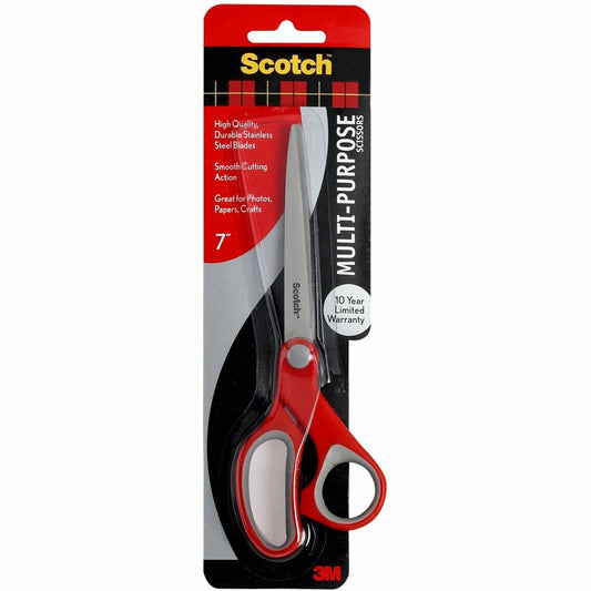 Scotch 7" Multi-Purpose Scissors, Great for Everyday Use (1427) (Pack of 2)
