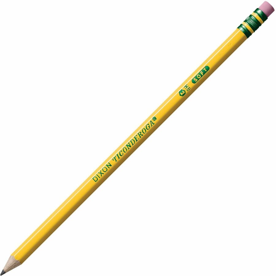Ticonderoga Pre‑Sharpened No. 2 Pencils – Yellow Barrel, 30 Count