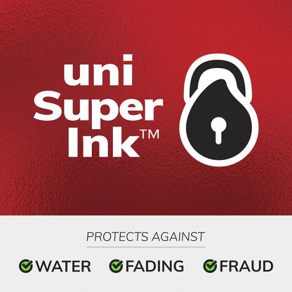 uni-ball™ Vision Rollerball Pens – 0.7mm Fine Point, Black/Blue/Red Ink, 5-Pack
