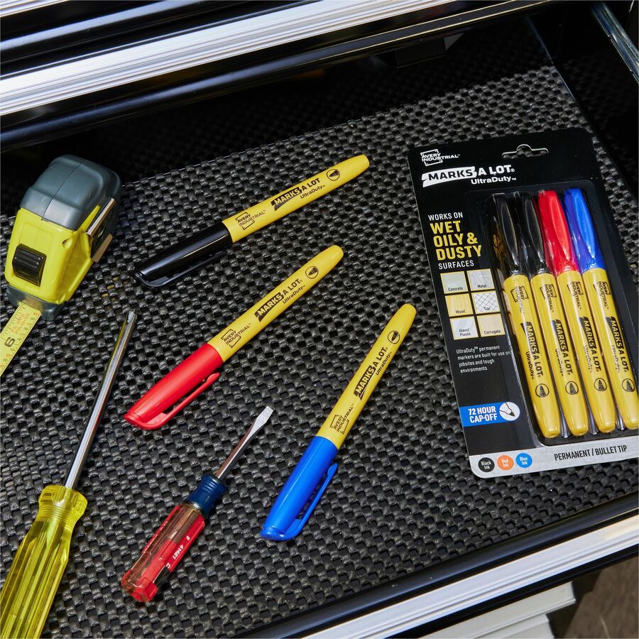Avery Marks A Lot UltraDuty Markers, Bullet Tip, 4 Assorted Markers (29848)