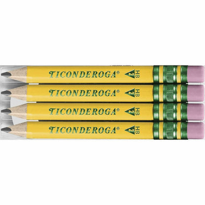 Ticonderoga My First Short Pencils, Triangular Grip, Yellow, 12 Pack (X330120001)