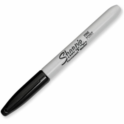 Sharpie Fine Tip Permanent Markers – Black, Dozen (30001B)