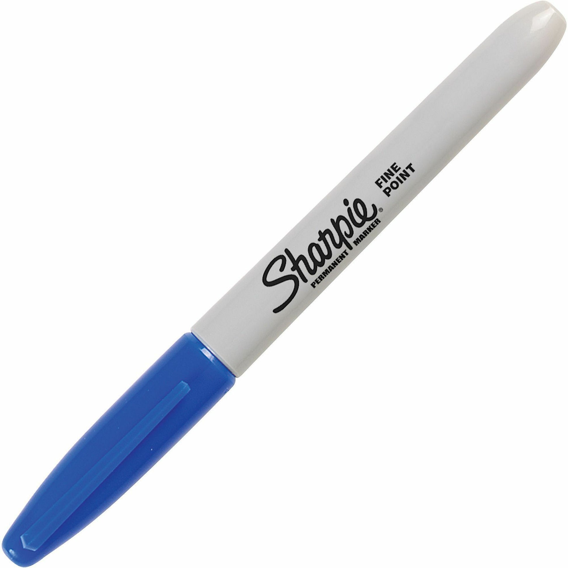 Sharpie Permanent Marker, Fine Point, Blue