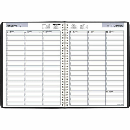 AT-A-GLANCE 2026 Weekly Appointment Book, 8" x 11", Large, Black (G5200026)