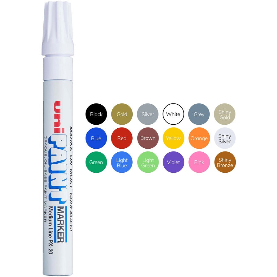 Uni-Paint PX-20 Oil-Based Paint Marker, Medium Line, Choose Color