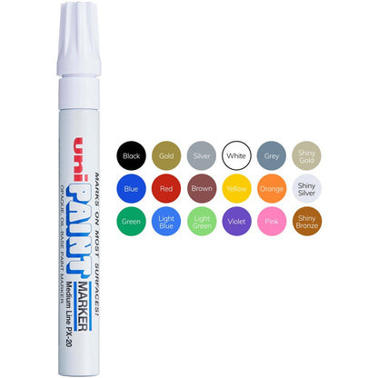 Uni-Paint PX-20 Oil-Based Paint Marker, Medium Line, Choose Color