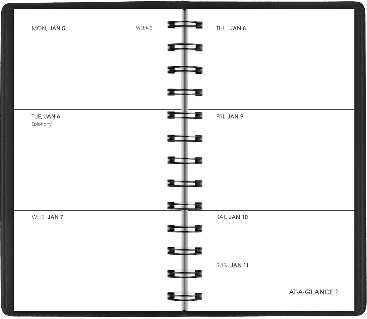 2026 Pocket Calendar by AT-A-GLANCE, Weekly Planner, Unruled, Black (700350526)