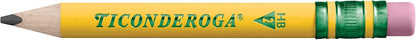 Ticonderoga My First Short Pencils, Triangular Grip, Yellow, 12 Pack (X330120001)