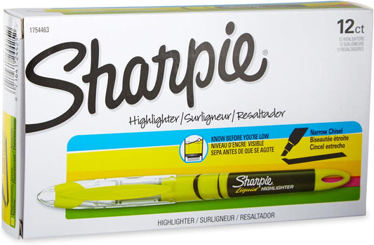 Sharpie 1754463 Accent Liquid Pen Style Highlighter, Yellow, 12pk