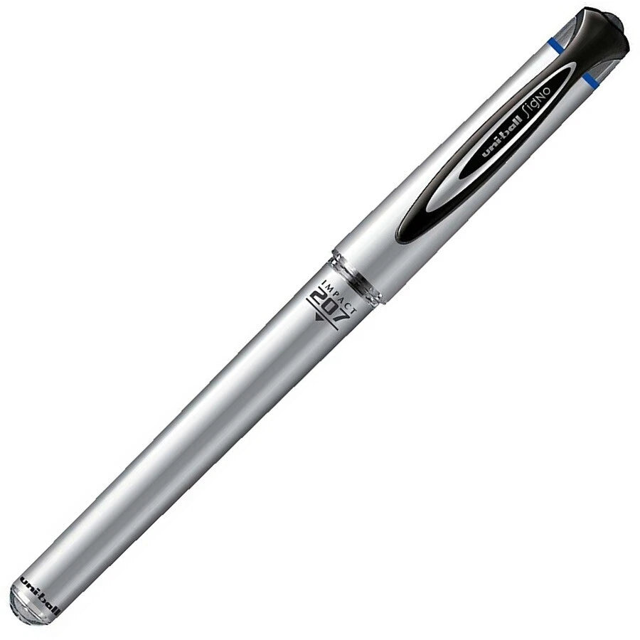 uni-ball 207 Impact Gel Pens, Bold Point, Blue Ink, (65801)